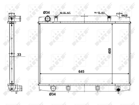 Radiador NRF 56118