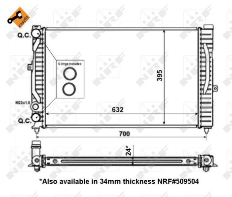 Radiador NRF 56127