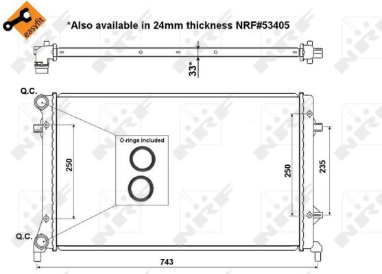 Radiador NRF 56153