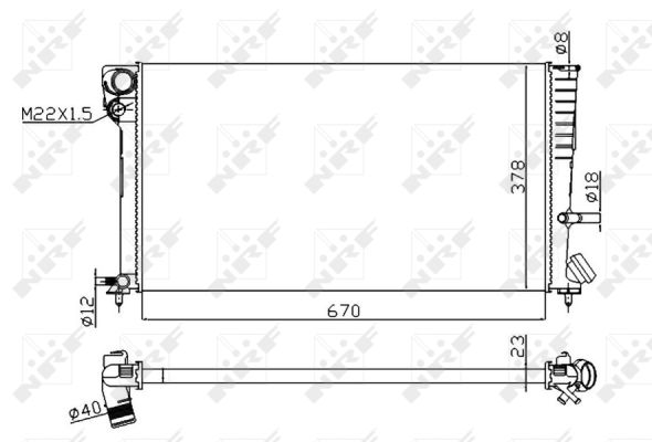 Radiador NRF 58101A