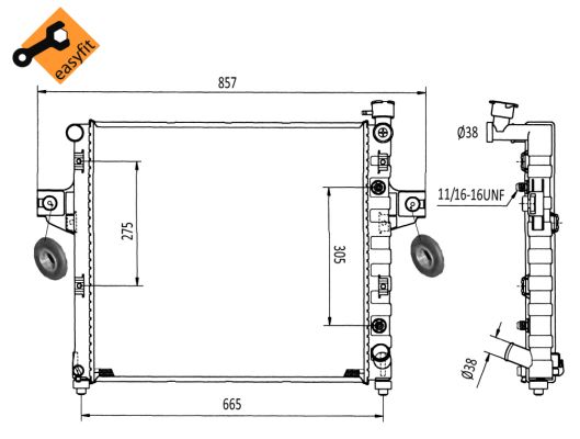 Radiador NRF 58113