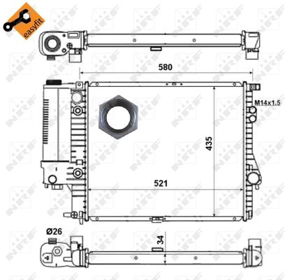 Radiador NRF 58165