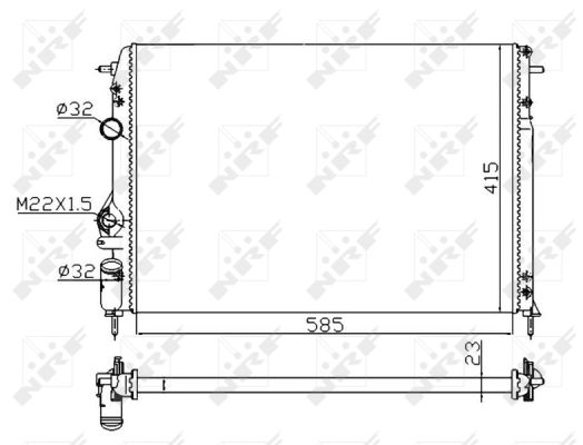 Radiador NRF 58175A