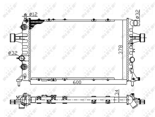 Radiador NRF 58178A