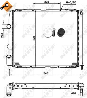 Radiador NRF 58194