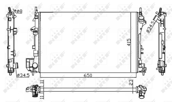 Radiador NRF 58203A