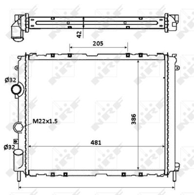 Radiador NRF 58210