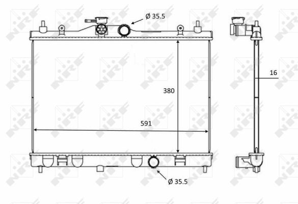 Radiador NRF 58236