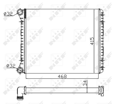 Radiador NRF 58258A