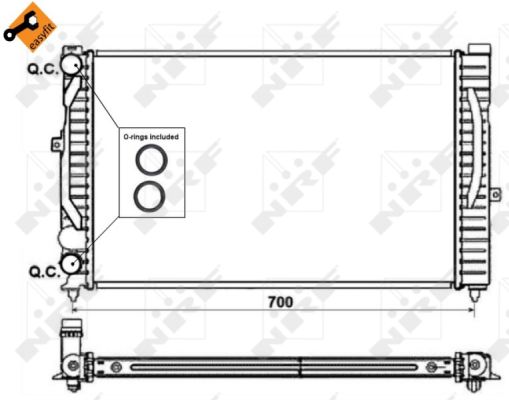 Radiador NRF 58259