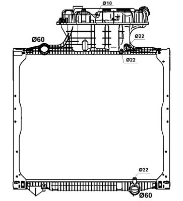 Radiador NRF 58277