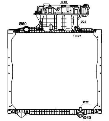 Radiador NRF 58279