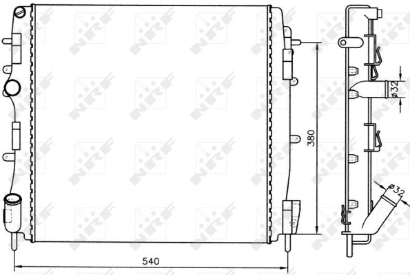 Radiador NRF 58316