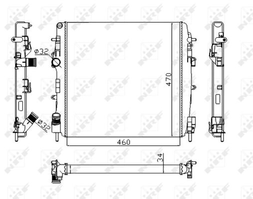 Radiador NRF 58317A