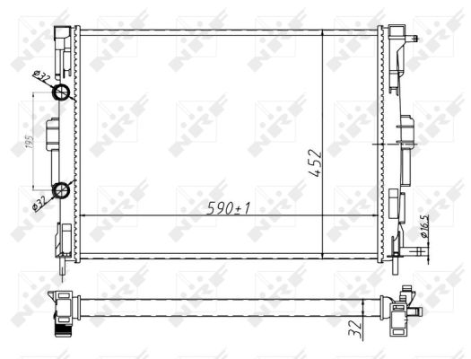 Radiador NRF 58329A