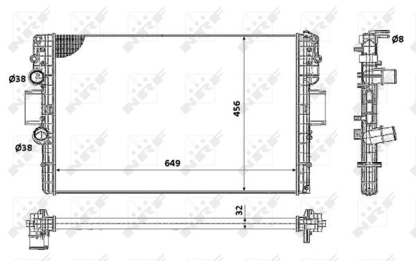 Radiador NRF 58361