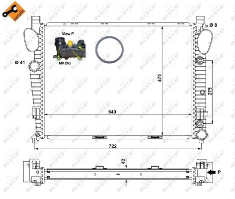 Radiador NRF 58366