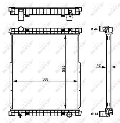 Radiador NRF 58377