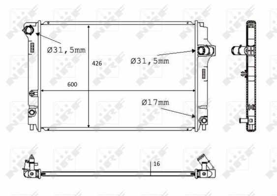 Radiador NRF 58382