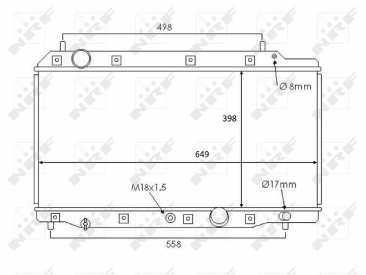 Radiador NRF 58383