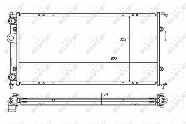 Radiador NRF 58386