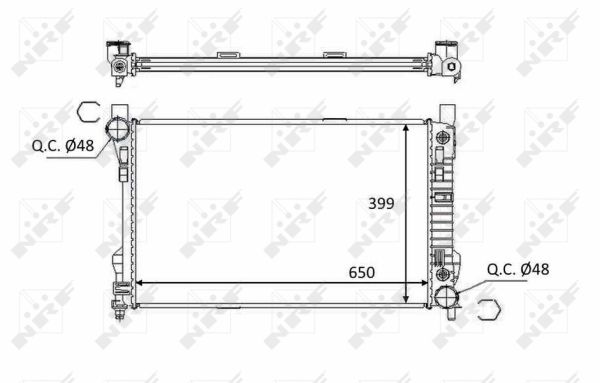 Radiador NRF 58390