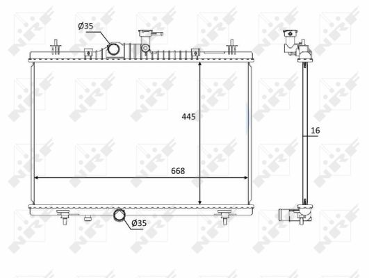 Radiador NRF 58394