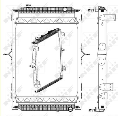 Radiador NRF 58404