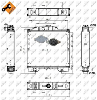 Radiador NRF 58405