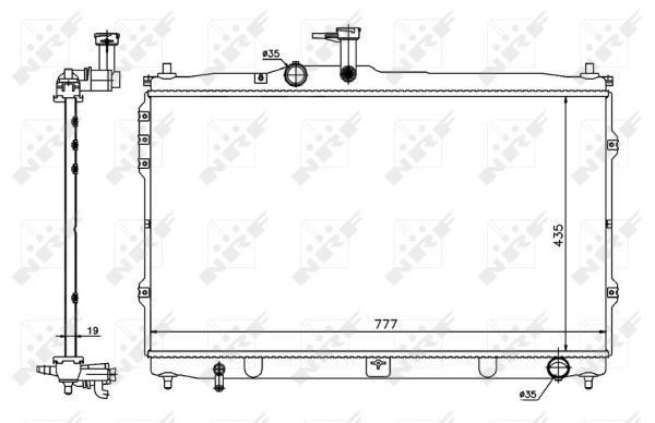 Radiador NRF 58419