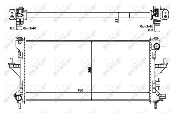 Radiador NRF 58424