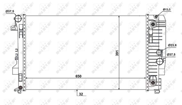 Radiador NRF 58440