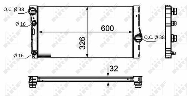 Radiador NRF 58466