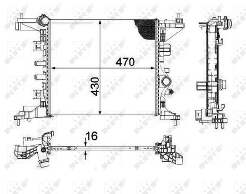 Radiador NRF 58477