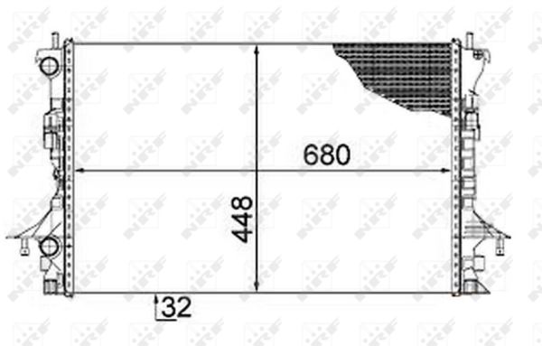 Radiador NRF 58479