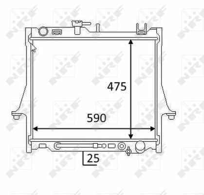 Radiador NRF 58480