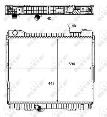 Radiador NRF 58484