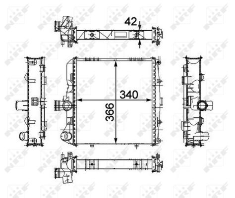 Radiador NRF 58486