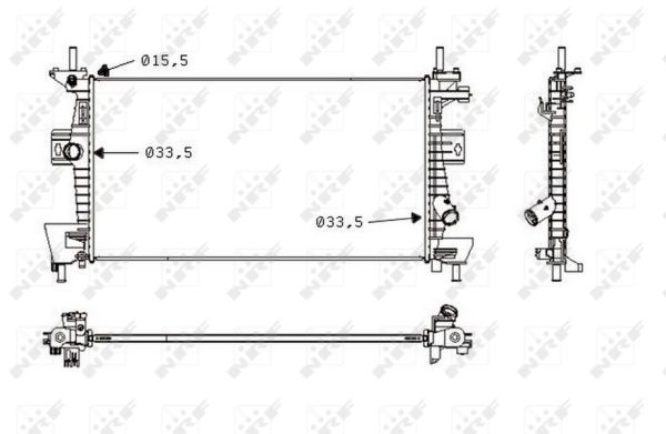 Radiador NRF 58487