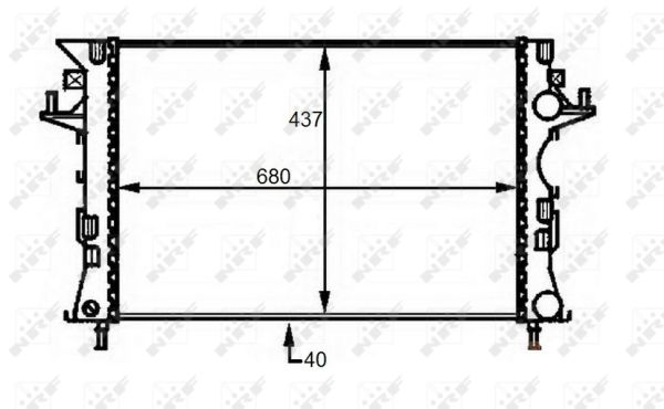 Radiador NRF 58490