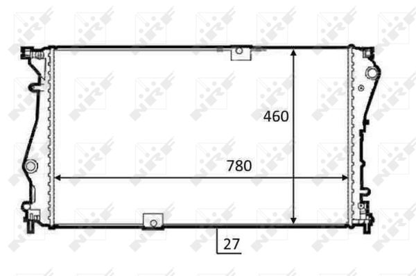 Radiador NRF 58498