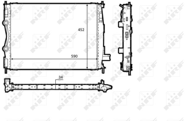 Radiador NRF 58539