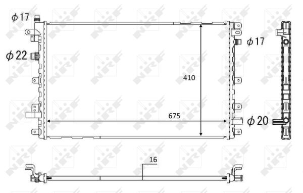 Radiador NRF 58569