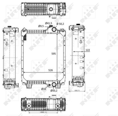 Radiador NRF 58571