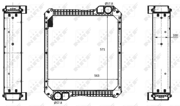 Radiador NRF 58594