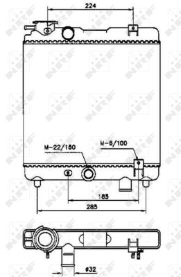 Radiador NRF 58659