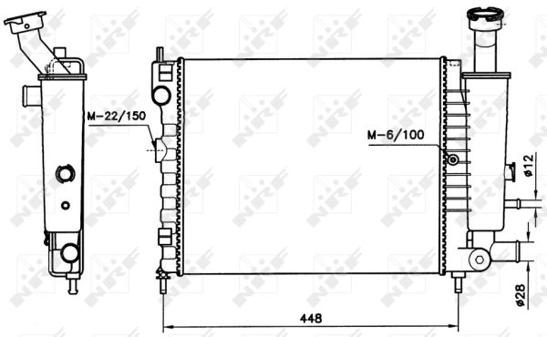 Radiador NRF 58736