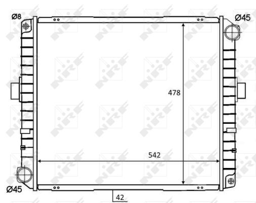 Radiador NRF 58825