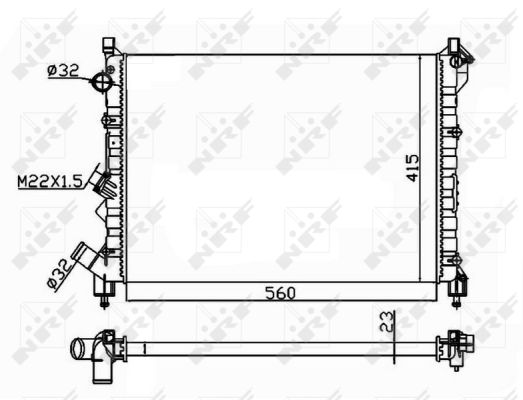 Radiador NRF 58943A