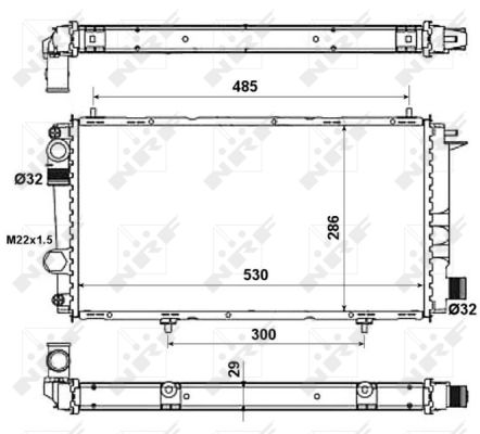 Radiador NRF 58957A